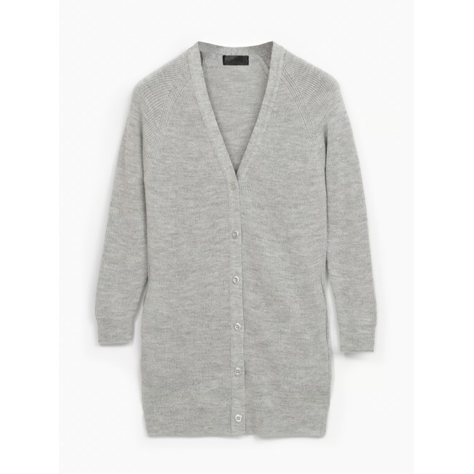 Women's gray elegant knitted sweater