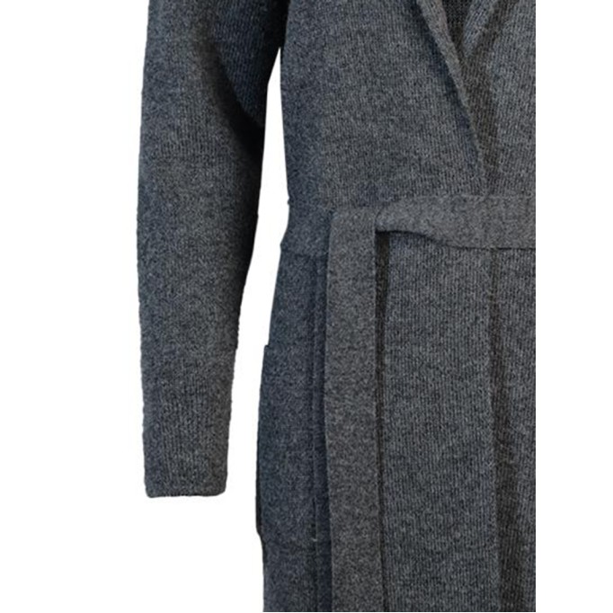 Women's gray elegant knitted sweater
