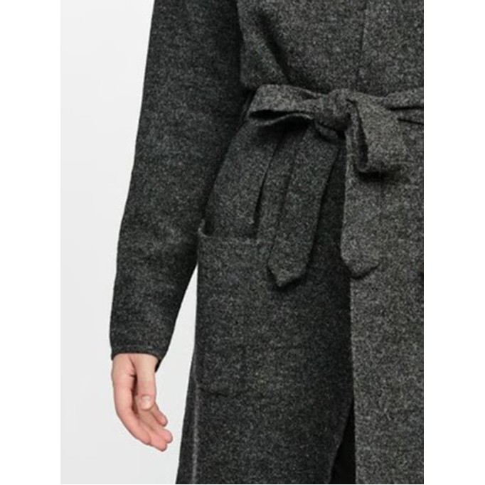 Women's grey elegant knitted sweater