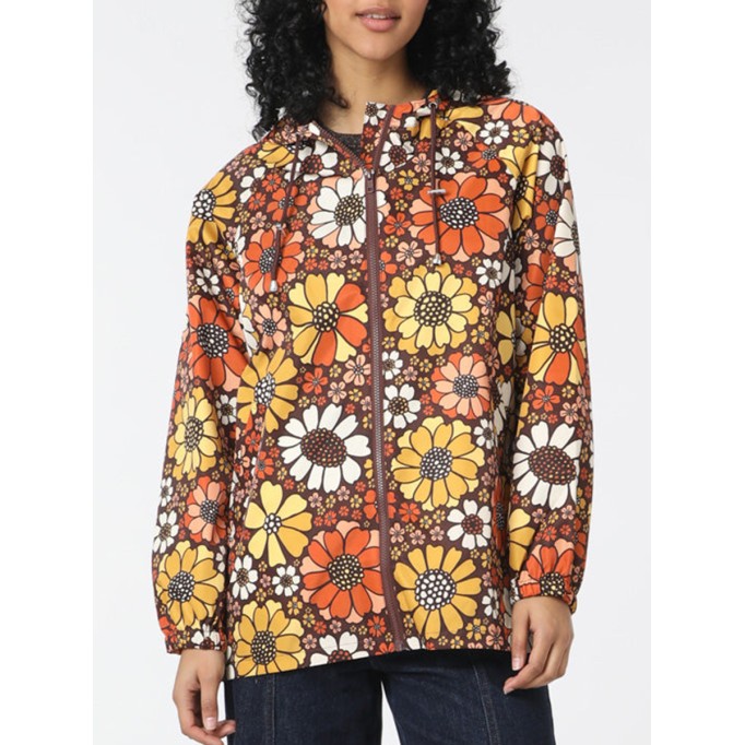 Women's Hooded Marigold Raincoat
