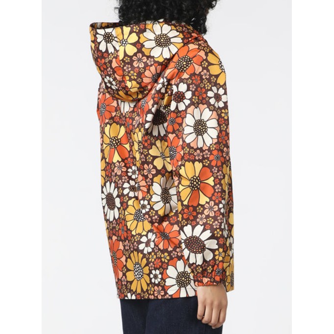 Women's Hooded Marigold Raincoat