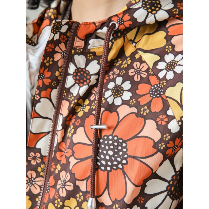 Women's Hooded Marigold Raincoat