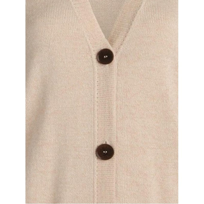 Women's khaki elegant knitted sweater