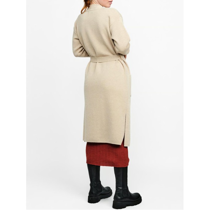 Women's khaki elegant knitted sweater