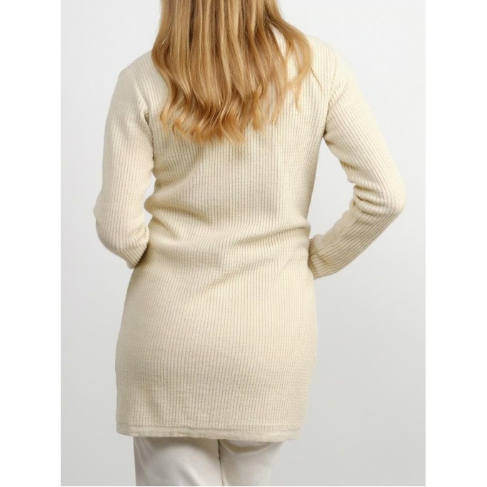 Women's khaki elegant knitted sweater