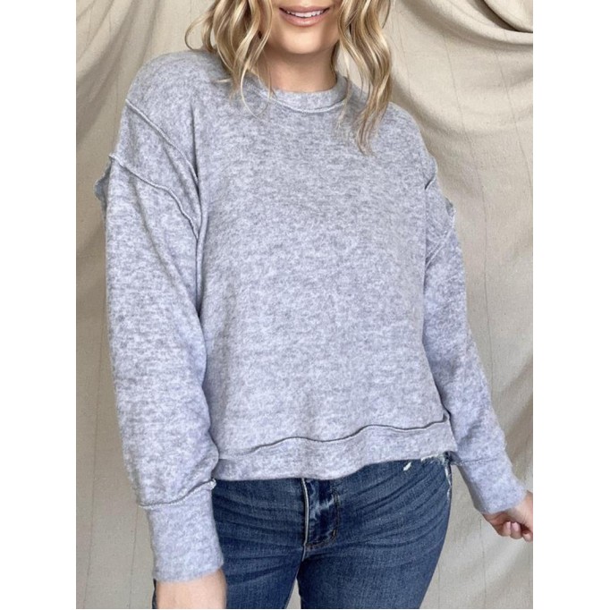 Women's simple solid color sweater