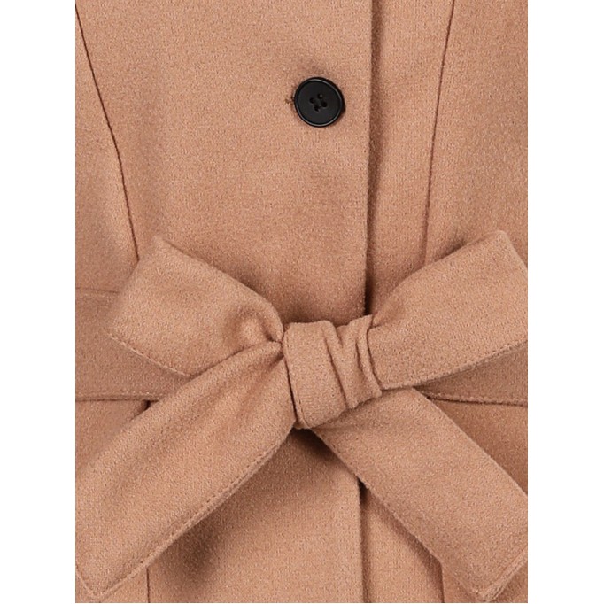 Women's solid color woolen coat