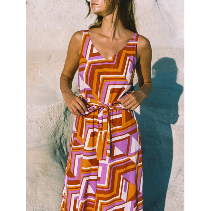 Women's V-neck holiday jumpsuit