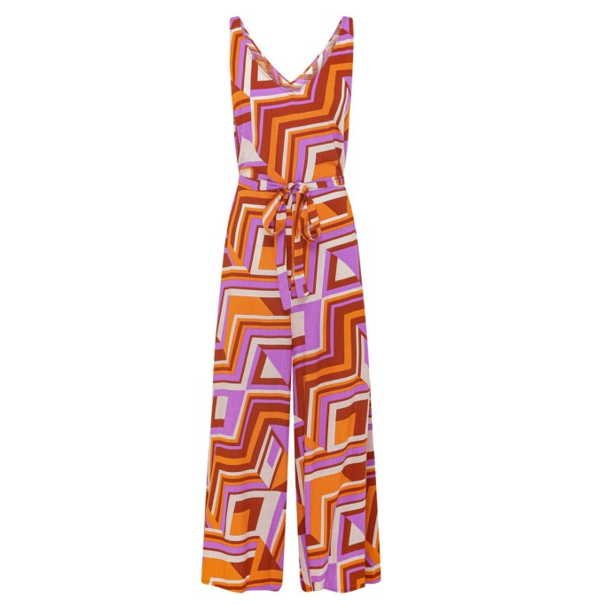 Women's V-neck holiday jumpsuit