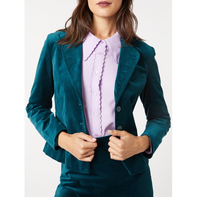 Women's velvet blazer