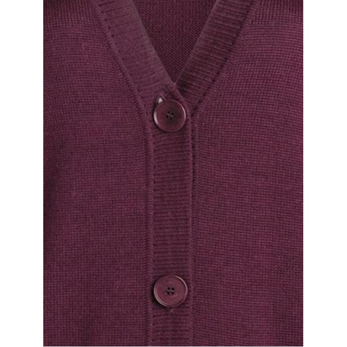 Women's wine red elegant knitted sweater