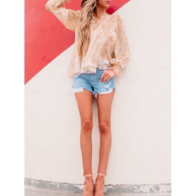 Yellow  floral shirt