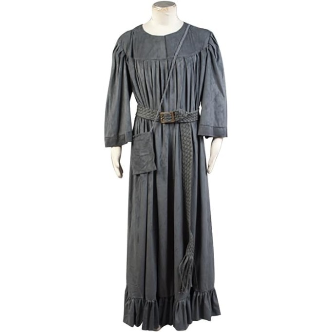 Men's The Fellowship of The Ring Gandalf Cosplay Costume Robe Cloak