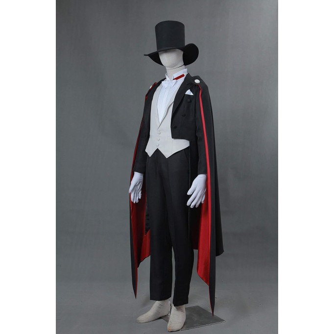 US Size Cosplay Tuxedo Mask Costume clothing full set Black