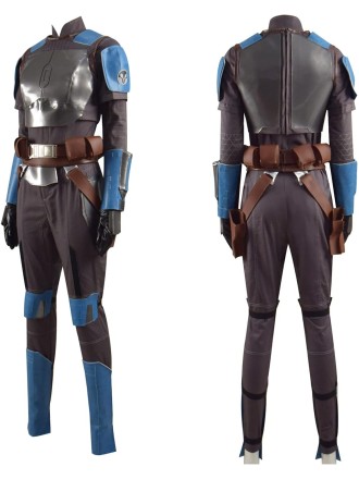 Uniform Mandalorian Armor Jumpsuit Outfits Halloween Adult Cosplay Costume
