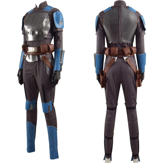 Uniform Mandalorian Armor Jumpsuit Outfits Halloween Adult Cosplay Costume