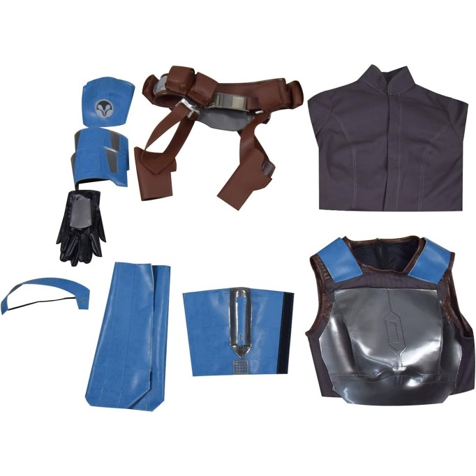 Uniform Mandalorian Armor Jumpsuit Outfits Halloween Adult Cosplay Costume