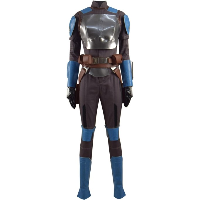 Uniform Mandalorian Armor Jumpsuit Outfits Halloween Adult Cosplay Costume
