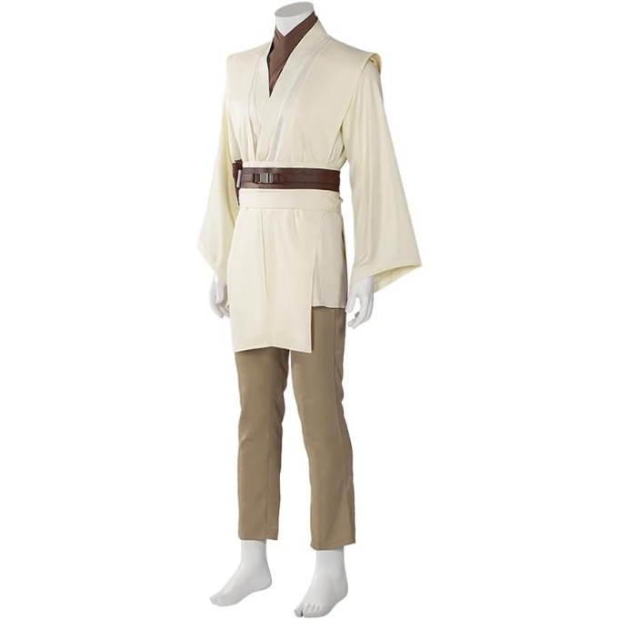 Jedi Master Robes Obi Wan Halloween Cosplay Costume Anakin Skywalker Cloak Galactic Empire Ben Kenobi Luke Force Awakens Uniform
