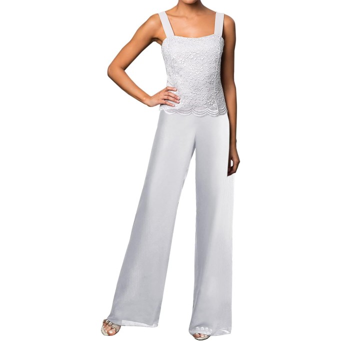 Mother of The Bride Pant Suits 3 Pieces Lace Outfit Sets for Wedding Guest Evening Party Gowns