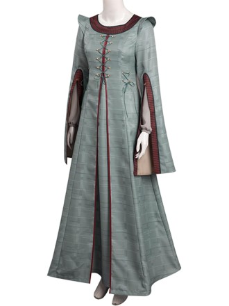 Cosplay Costume Grey Long Skirt Women Cosplay Anime Rave Clothing Adult Halloween