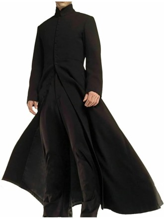 Long Ruffle Black Gothic Cosplay Trench Coat | Trench Coat Men | Long Coat