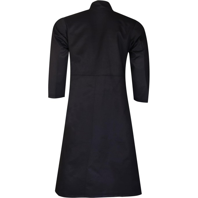 Long Ruffle Black Gothic Cosplay Trench Coat | Trench Coat Men | Long Coat