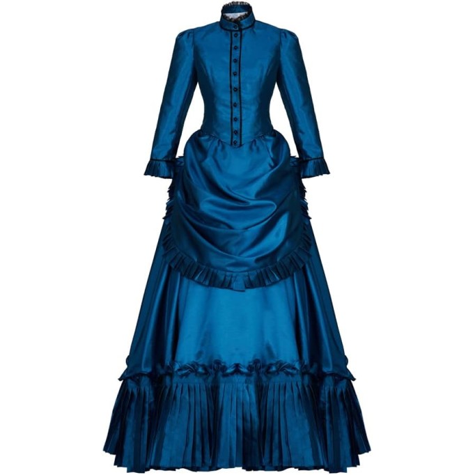 Ghosts Cosplay Costume Dress Vintage Victorian Bustle Dress Civil War Southern Belle Ball Gown Dress