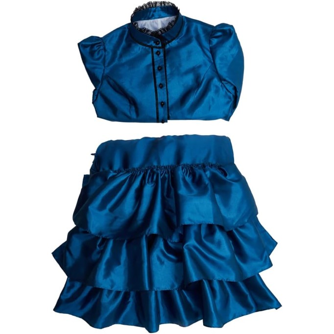 Ghosts Cosplay Costume Dress Vintage Victorian Bustle Dress Civil War Southern Belle Ball Gown Dress