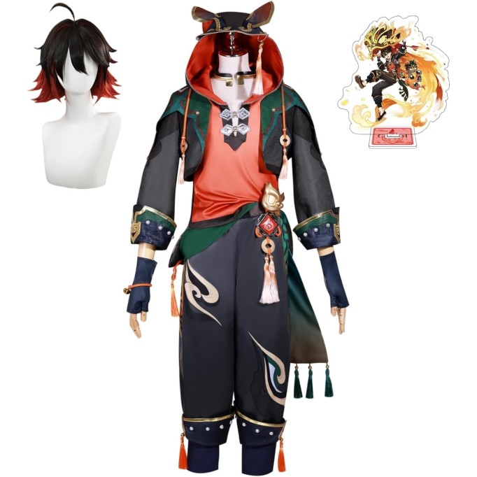  Gaming Cosplay Costume Clothing Genshin Impact Role Playing Accessories Full Set