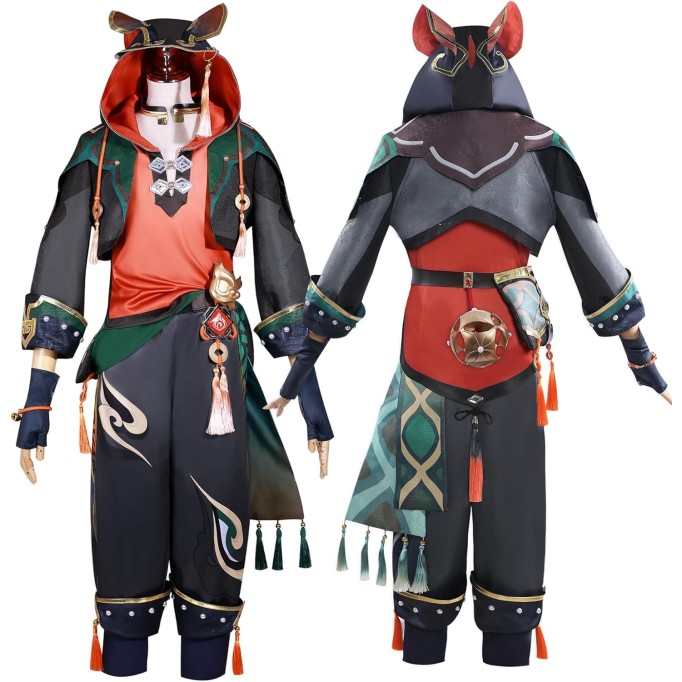  Gaming Cosplay Costume Clothing Genshin Impact Role Playing Accessories Full Set
