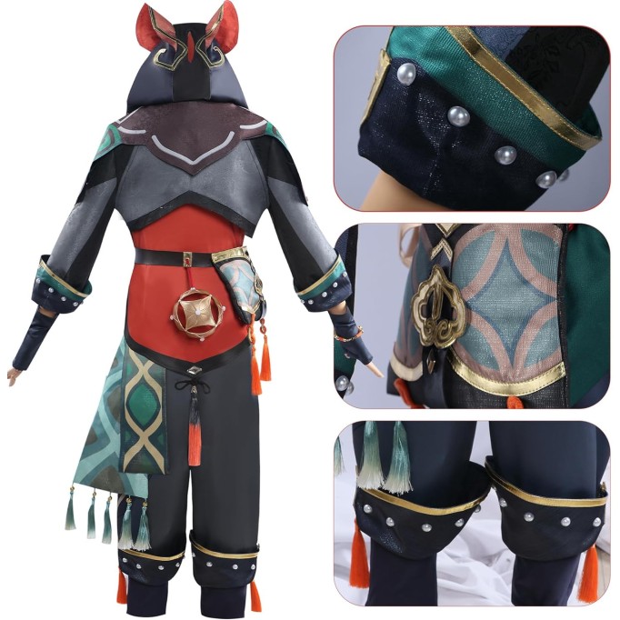  Gaming Cosplay Costume Clothing Genshin Impact Role Playing Accessories Full Set