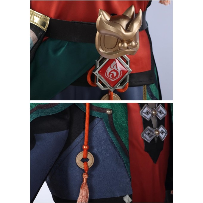 Gaming Cosplay Costume Clothing Genshin Impact Role Playing Accessories Full Set