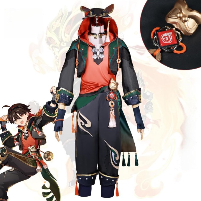  Gaming Cosplay Costume Clothing Genshin Impact Role Playing Accessories Full Set