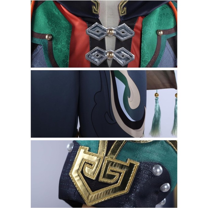  Gaming Cosplay Costume Clothing Genshin Impact Role Playing Accessories Full Set